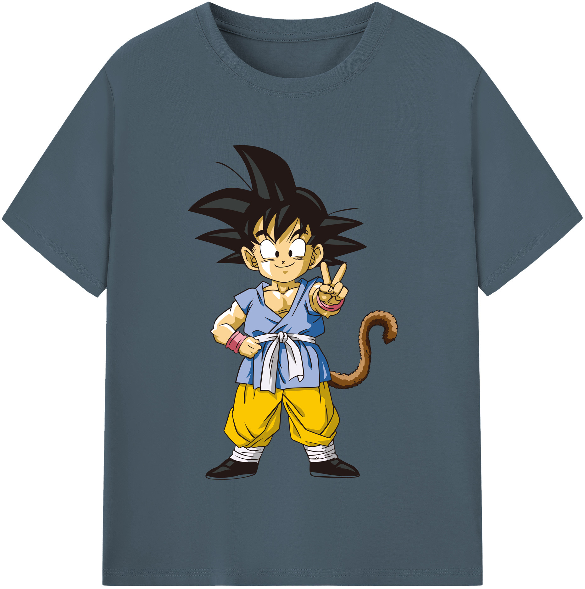 （画像用） ドラゴンボール 孫悟空（そん ごくう）Son Goku カカロット DRAGON BALL Kakarotto 綿100％半袖Tシャツ（フロントプリント）